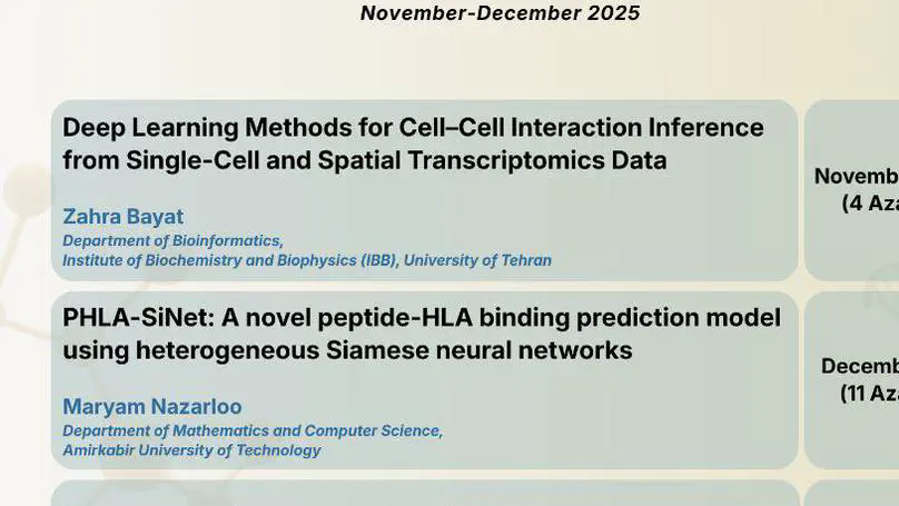 Journal Club Program of the Iranian Bioinformatics Society (2025)
